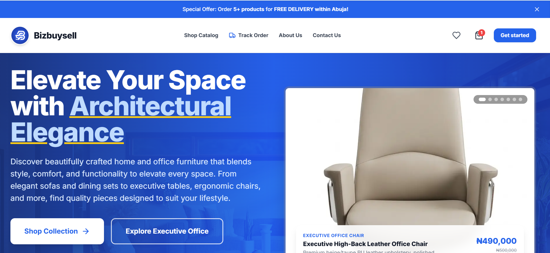 Landing page