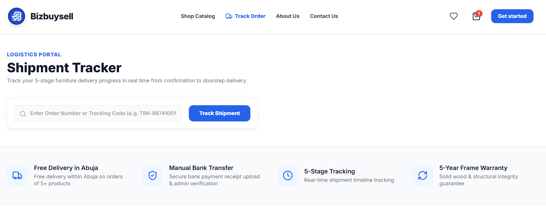 Landing page